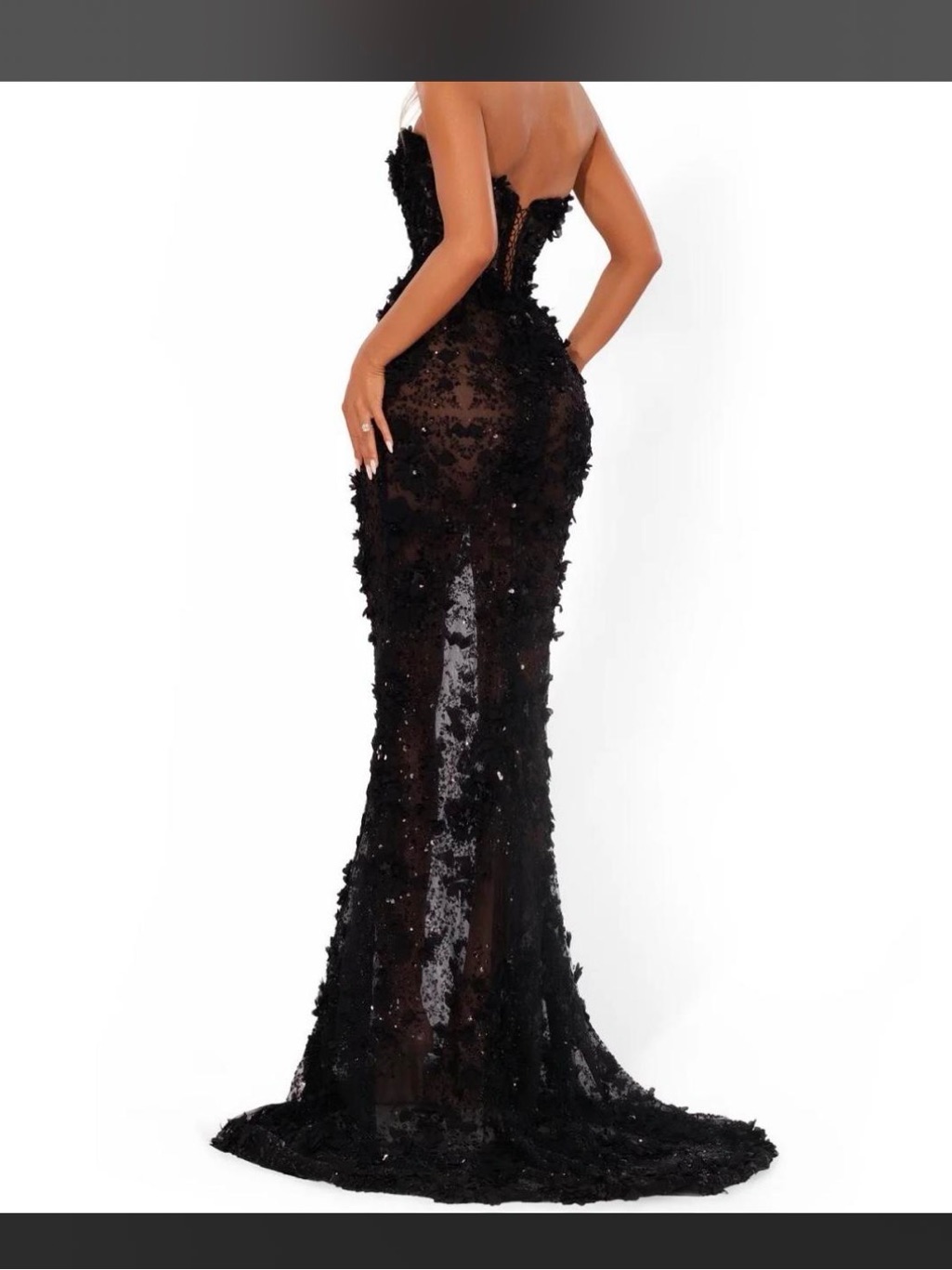 Albina Dyla Black Gown — image 2 of 4